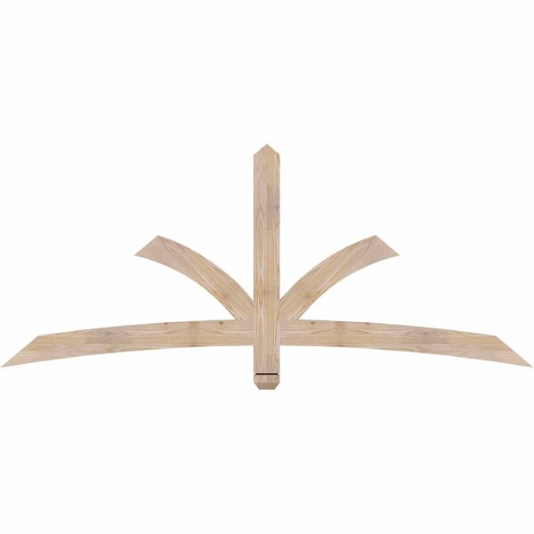 Ekena Millwork Davenport Smooth Timber Gable Bracket, Douglas Fir, 72"W x 30"H x 1 1/2"D x 3 1/2"F, 10/12 Pitch GBW072X30X0204DAV00SDF - main